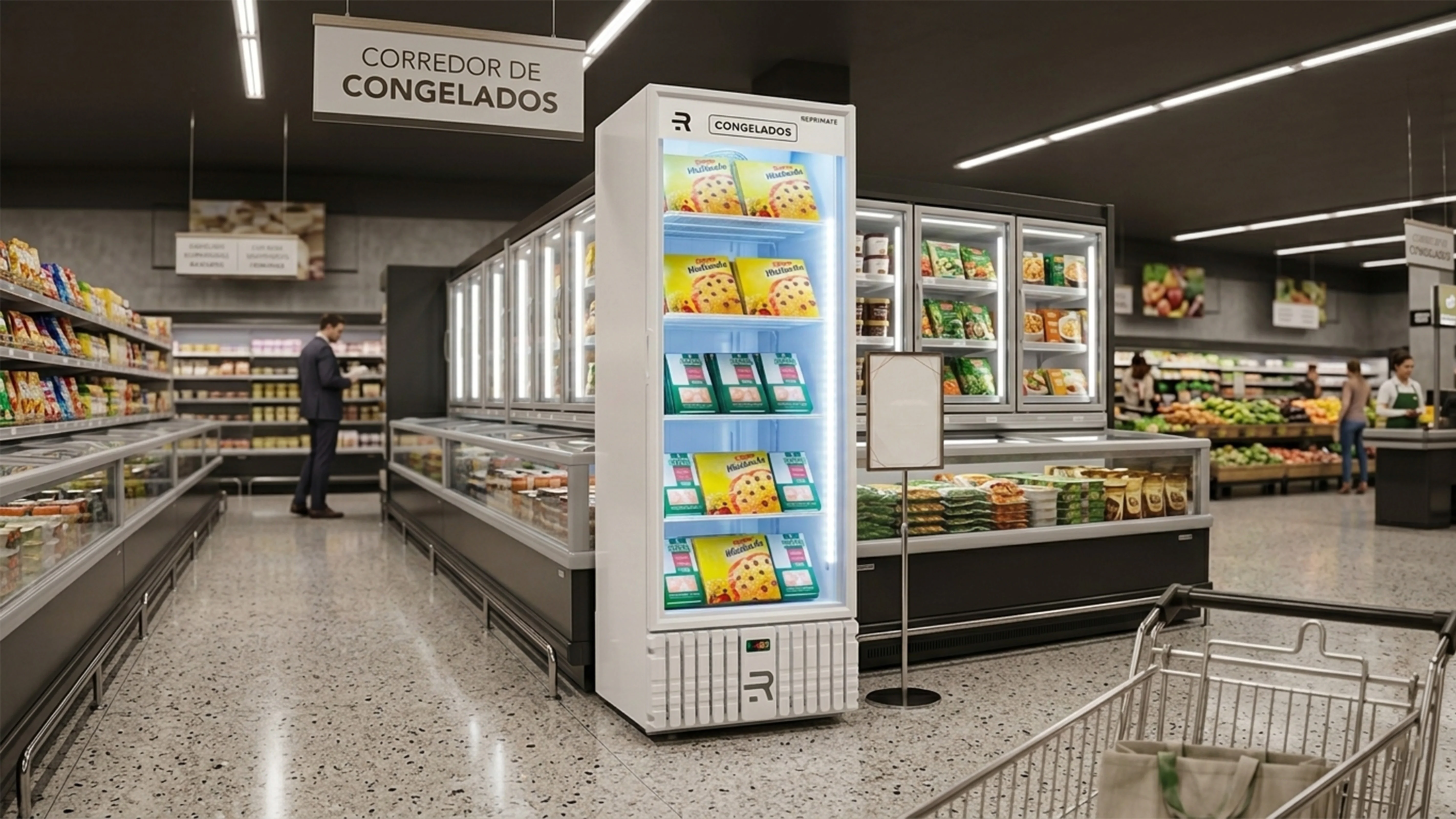 Visicooler P/Congelados Puerta de Vidrio - VCCO400PV