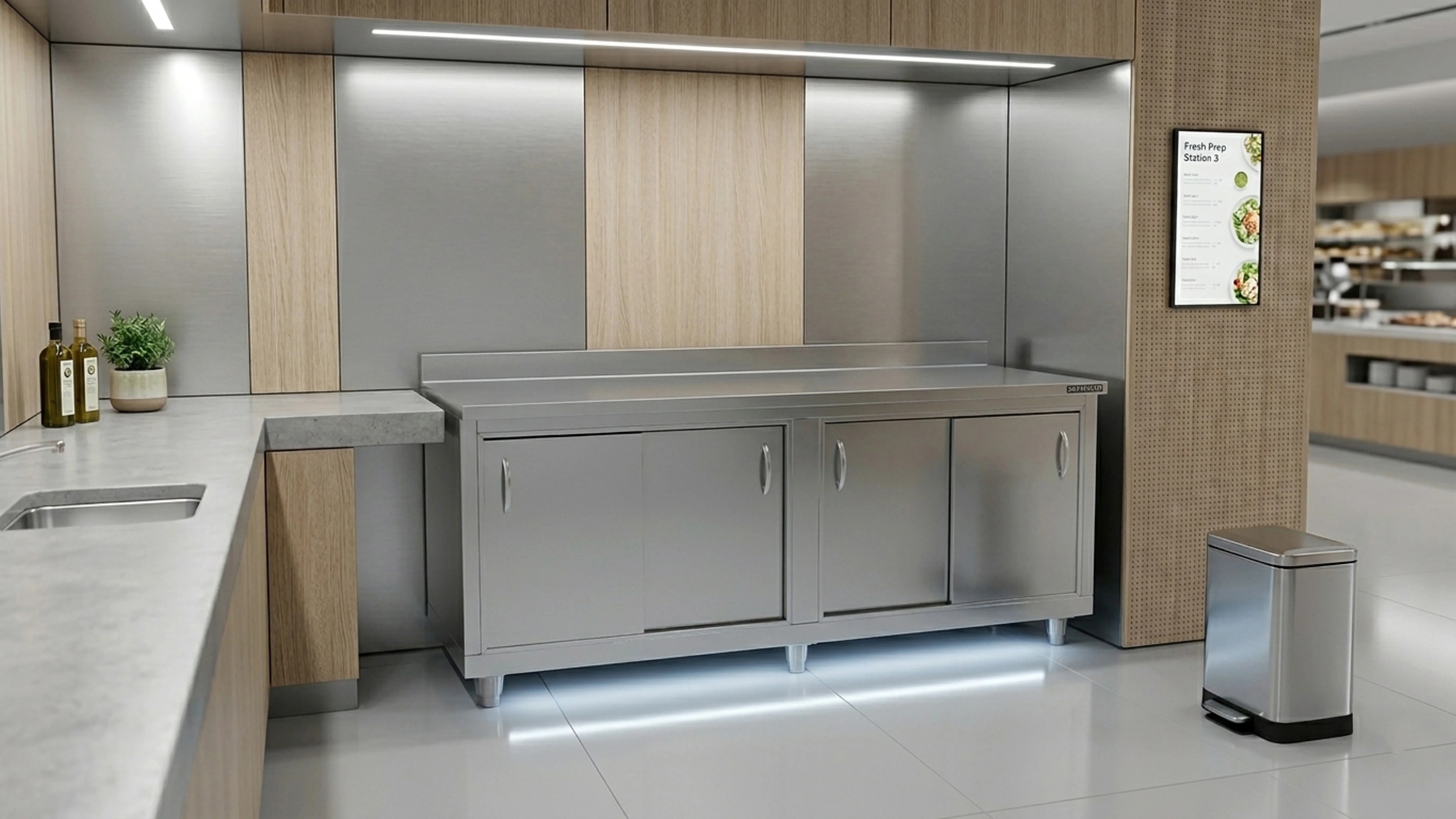 Balcón Seco de Servicio Inox 1500 - BSS1500
