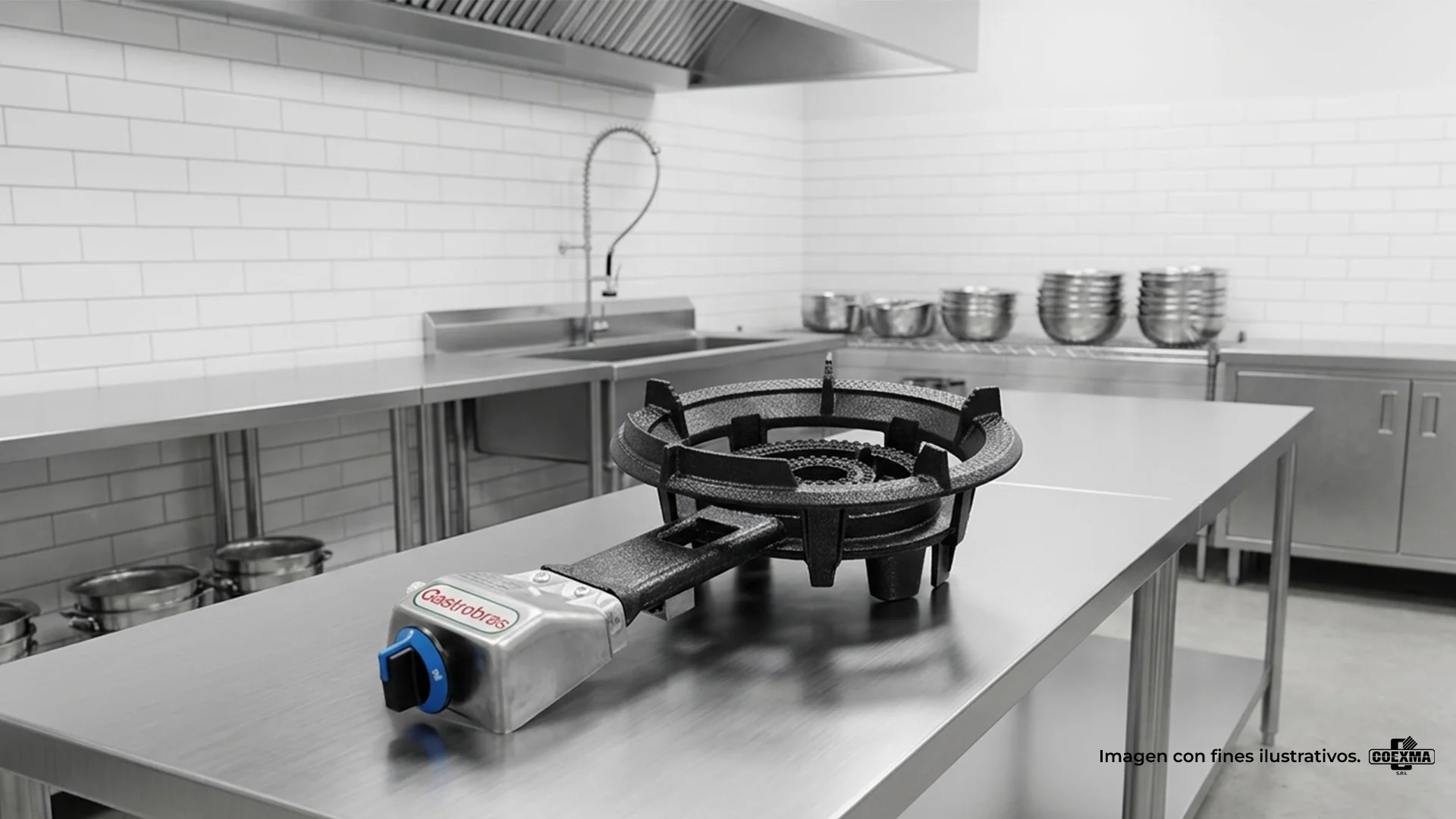 Cocina de Mesa Industrial 1 Hornalla 29 cm Modelo 21