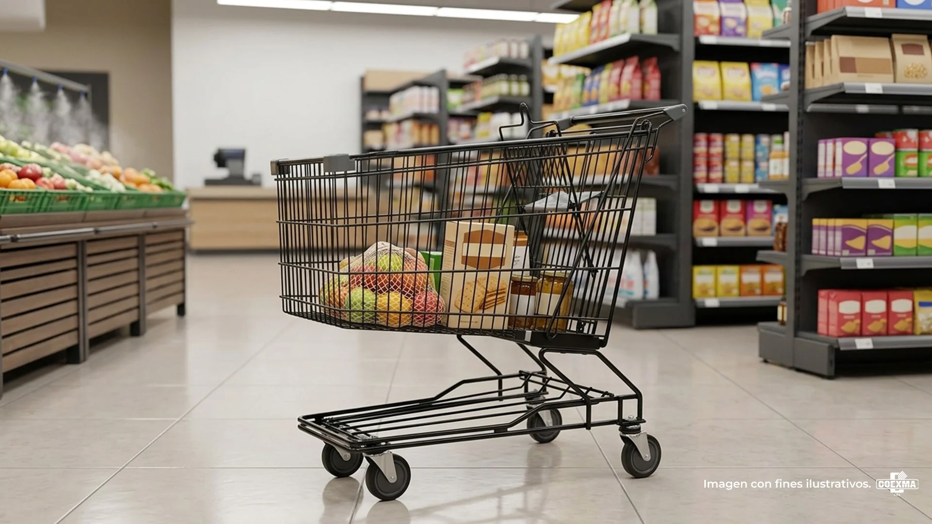 Carrito para Supermercado 210 Litros B210L