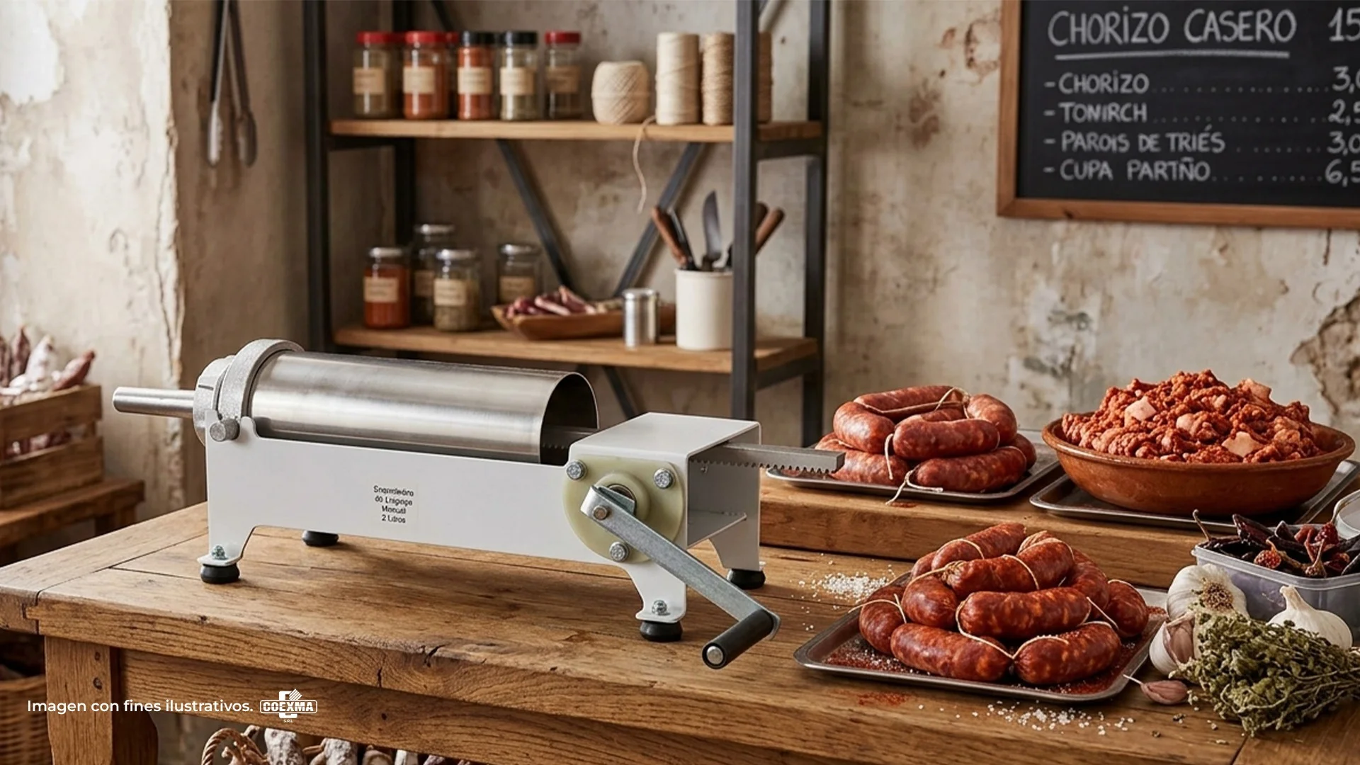 Embutidor de Chorizo Horizontal Modelo 1057