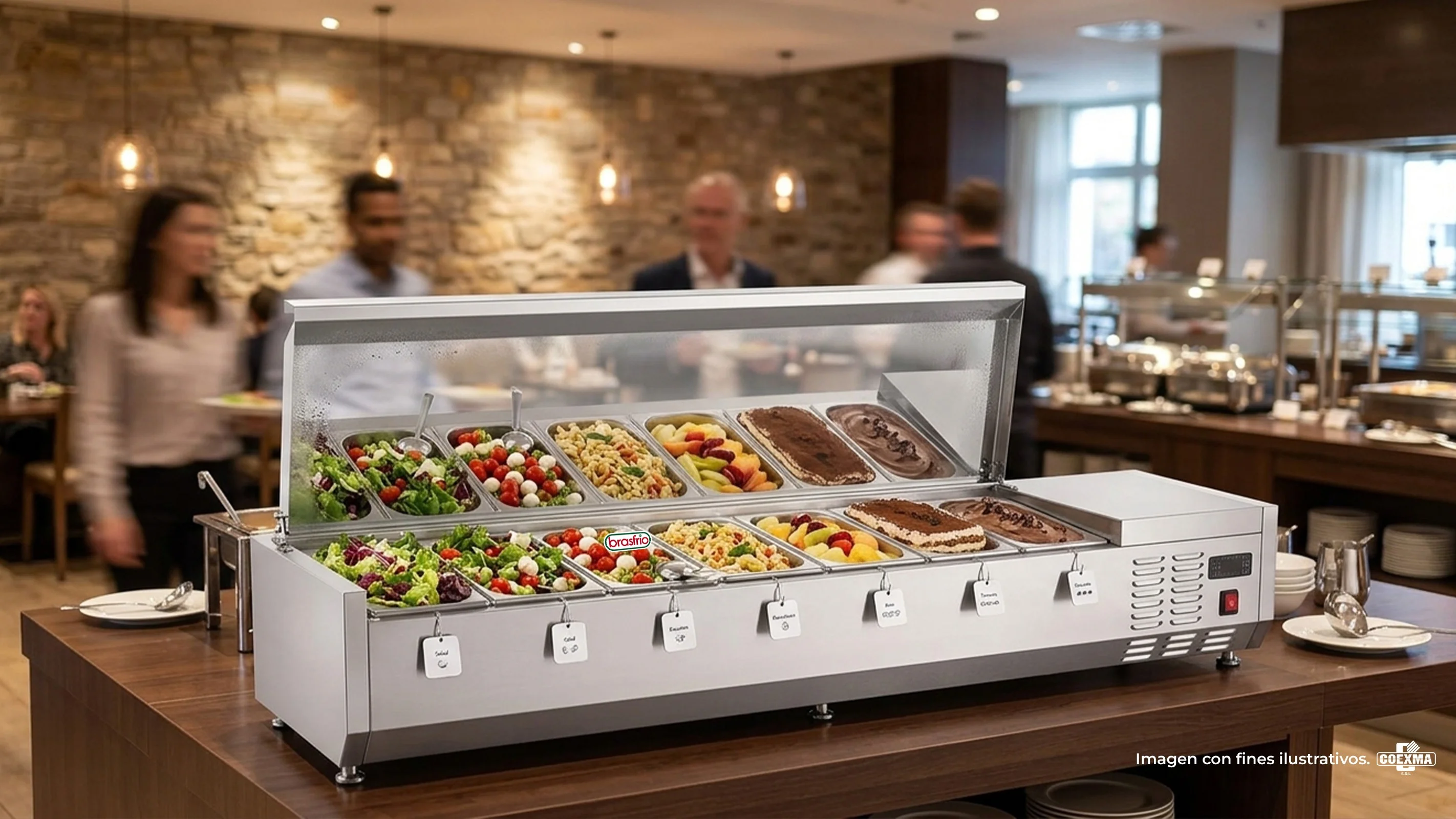 Buffet Refrigerado de Mesa Tapa BBMR-1200T
