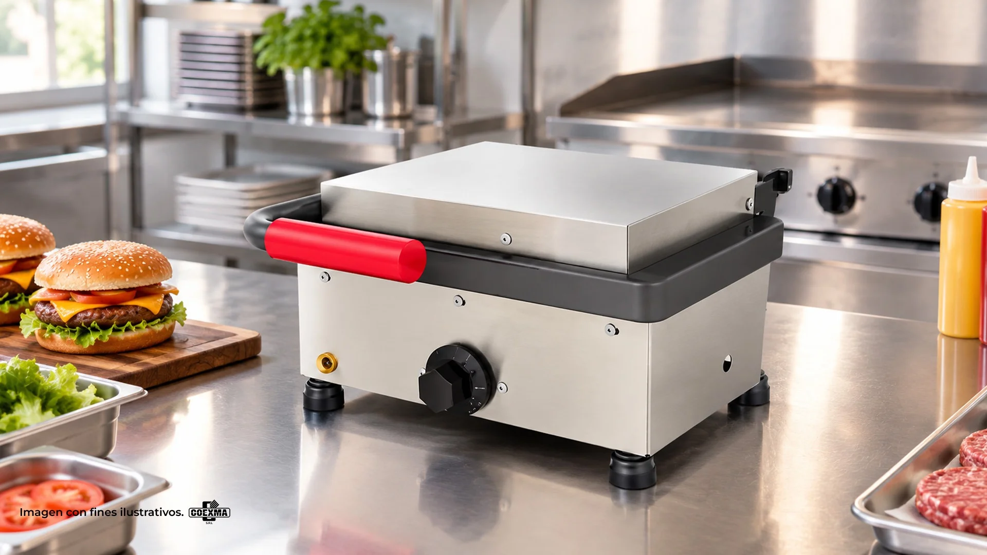 Hamburguesera Eléctrica PR-350E New Queen 220V