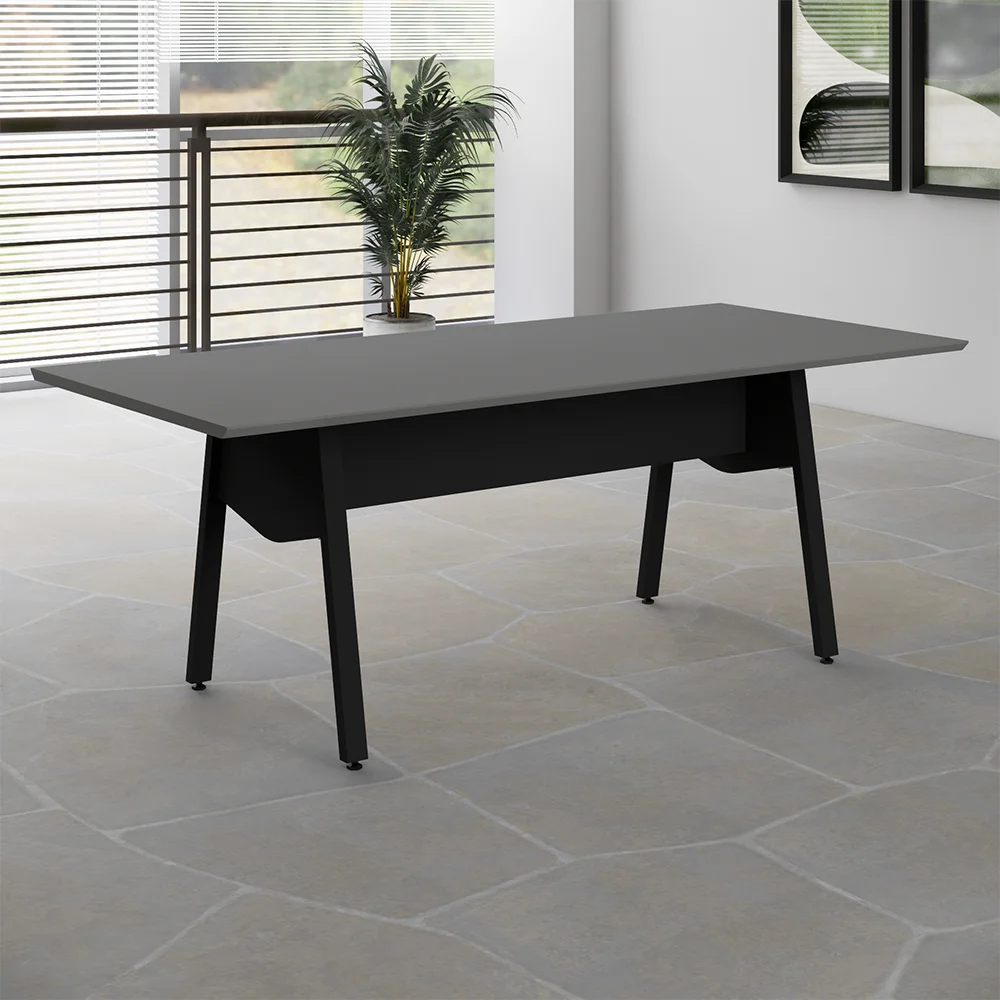 Mesa de Reunión Rectangular Pata Caballete VRA2090 - Imagen 2