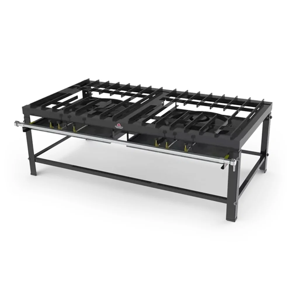 Cocina a Gas Industrial PFI-200 Alta Presión Pie 2 Quemadores 50cm - Imagen 2